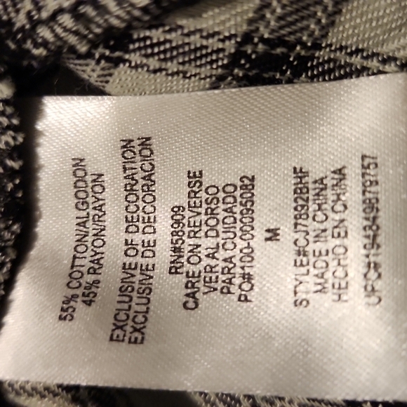 NWT Cooper Kay Black and White Junior Size Plaid Dress - Picture 6 of 6